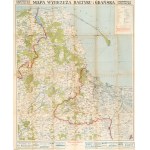[Gdańsk, Gdańsk Pomerania - map]. Karpowicz’s special map of the Baltic coast and Gdańsk. Drawn by Ludwik Dworzak. Warsaw, no date [before 1939].