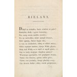 [Kraków]. Antoniewicz, Karol Bołoz. Bielany. Lviv, 1829.