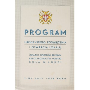 [Łódź]. Reserve Officers' Association. Four invitations. 1935–1938.