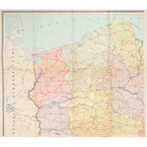 [Poland - map]. Map of Poland. Warsaw, 1956.