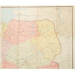 [Poland - map]. Map of Poland. Warsaw, 1956.