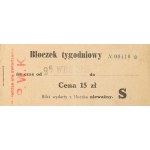 [Poznań - General National Exhibition]. Weekly ticket booklet, dated September 26, 1929 [and:] a 15-day discounted regional ticket issued in connection with the General National Exhibition of 1929 in Poznań.