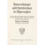 [Prusse orientale]. Dethlefsen, Richard Jepsen. Fermes et églises en bois en Prusse orientale [...] Berlin, 1911.