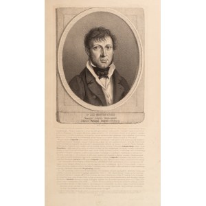 Jan Siestrzyński (1788–1824), founder of Poland’s first lithographic workshop. J. F. Piwarski. 1855–1859. Zinc engraving on Chinese paper, mounted on cardboard;.