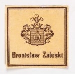 [Bronisław Zaleski] - Ex-libris.