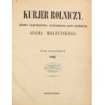 Kurjer Rolniczy. Vol. 1 (1872), Nos. 1–52. Warsaw, 1872.