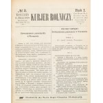 Kurjer Rolniczy. Vol. 1 (1872), Nos. 1–52. Warsaw, 1872.