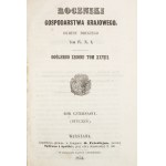 Yearbooks of the National Economy. Vol. 14, No. 28 (January). Warsaw, 1856.