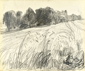 Stanisław KAMOCKI (1875-1944), Zboże z klasztorem tynieckim w dali, lato 1903