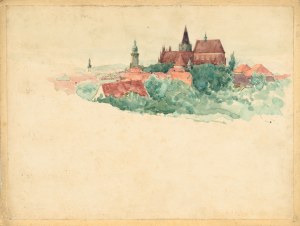 Józef PIENIĄŻEK (1888-1953), Widok na Wawel