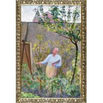Irena WEISS - ANERI (1888–1981), My Master Paints in the Garden [In the Garden—Wojciech Weiss at His Easel], 1935