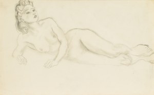 Kasper POCHWALSKI (1899-1971), Akt półleżącej kobiety, 1941