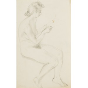 Kasper POCHWALSKI (1899–1971), Nahá čítajúca žena, 1941