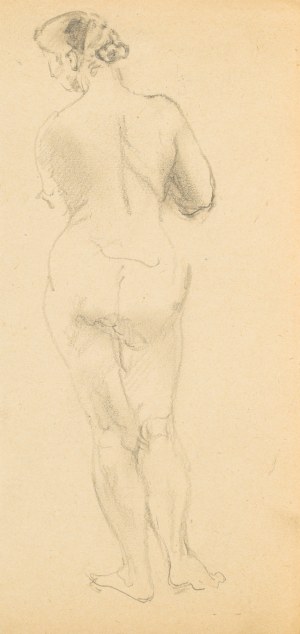 Kasper POCHWALSKI (1899-1971), Akt stojącej kobiety, 1953