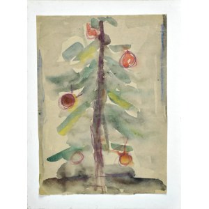 Krystyna PELLETIER (1914-2007), Świąteczne drzewko