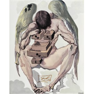 Salvador DALI (1904-1989), The Fallen Angel. Ilustracja do Boskiej Komedii Dantego