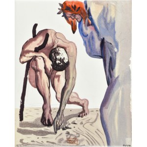 Salvador DALI (1904–1989), *The Law of Climbing*. Illustration for Dante’s *Divine Comedy*