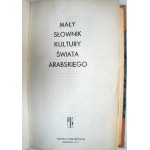 A SHORT Dictionary of Arab Culture, Warsaw, 1971, half-leather binding
