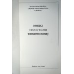 In Memory of Urszula Waleria Witkiewicz, The Knights' Order of Bibliophiles with the Chapter of the Order of the White Raven in Kraków, piece No. 19, Kraków 2008.