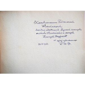 GRABOWSKI Tadeusz Stanisław, Z badań nad macedońską twórczością ludową, dedykacja autora dla prof. Tadeusza Ulewicza, Wrocław 1960 r.