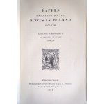 STEUART Francis A. editor and Introduction, Papers relating to the Scots in Poland 1576-1793, Edynburg 1915 r., Dokumenty dotyczące Szkotów w Polsce w latach 1576-1793, ładny egzemplarz