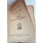 BYSTROŃ, Jan St., *Songs of the Polish People*, Kraków, 1924, uncut piece