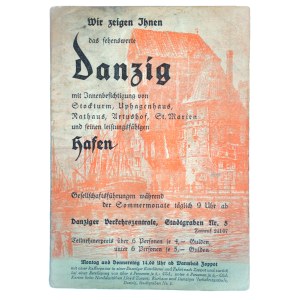 Danzig im besten Licht. Ein fuhrer fur Lichtbildfreunde, Plan des hafens von Danzig, Gdańsk mapki turystyczne, Gdańsk 1938 r.