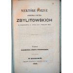 KLONOWICZ, Sebastyan Fabian, Polish Poetic Writings; ZBYLITOWSCY, Andrzej and Piotr, Selected Poems, Kraków 1858, 1860—two books bound together