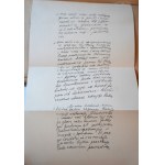 In memoria di Wilhelm Feldman, firma autografa del prof. Tadeusz Ulewicz, Cracovia 1922.