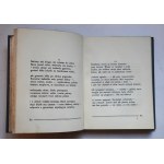 ŻUŁAWSKI, Jerzy, *Poems*, Volumes 1–4. Published in 1908 by H. Altenberg’s bookstore in Lviv; printed at the National Printing House in Kraków. Cloth binding, gilt edges. Provenance stamps: T. E. Radzikowski