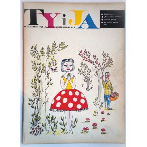 TY i JA Illustrated Magazine, October 1960, No. 6, a monthly publication of the People's Republic of Poland, cover by Lech Zahorski, Warsaw, 1960.