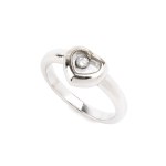 CHOPARD, Happy Diamonds Collection: heart-shaped diamond gold ring