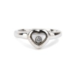 CHOPARD, Happy Diamonds Collection: heart-shaped diamond gold ring