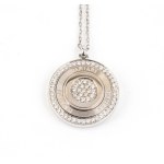 DAMIANI, "ORBITAL" Collection: gold necklace with diamonds
