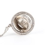 DAMIANI, "ORBITAL" Collection: gold necklace with diamonds
