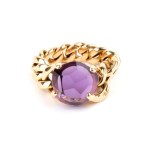 POMELLATO, Amethyst gold ring