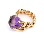 POMELLATO, Amethyst gold ring