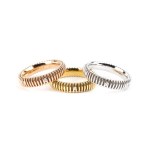 SALVINI, Three gold rings set with diamonds