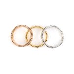 SALVINI, Three gold rings set with diamonds