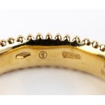 SALVINI, Three gold rings set with diamonds
