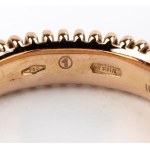 SALVINI, Three gold rings set with diamonds