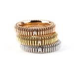 SALVINI, Three gold rings set with diamonds