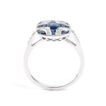 BRANAR PARIS, Sapphire diamond platinum ring