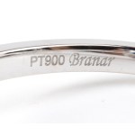 BRANAR PARIS, Art Deco-style platinum ring with sapphires and diamonds
