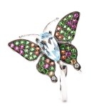 BRANAR PARIS, Diamond colored stones gold ring