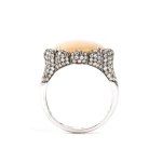 BRANAR PARIS, White opal diamond gold ring