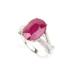 BRANAR PARIS, Ruby diamond gold ring