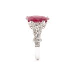 BRANAR PARIS, Ruby diamond gold ring