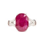 BRANAR PARIS, Ruby diamond gold ring