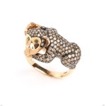 BRANAR PARIS, Diamond tsavorite gold ring